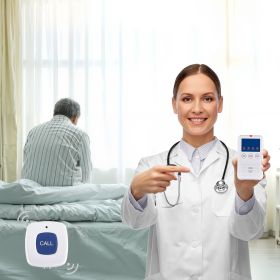 Early Alert Bed Alarm System Wireless Bed and Chair Sensor Pad with Pager