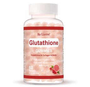 Glutathione Collagen Gummies Grapefruit Flavor (Color: Red)