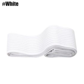 TIKE Elastic Breathable Wrap Ankle Support Brace Compression Knee Elbow Wrist Ankle Hand Support Wrap Gym Sports Bandage Strap (Color: 1 PC White, size: 40cm)